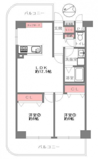 ３方（東・北・西）角部屋の３面バルコニーにつき、陽当り・通風