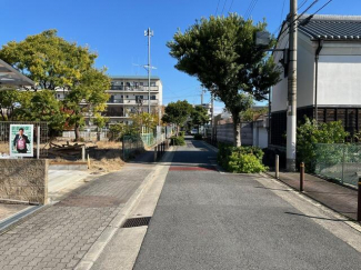 ４号地：東側が公園につき、南東角地みたいな立地です。陽当り・