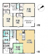 野洲市行畑２丁目の新築一戸建ての画像