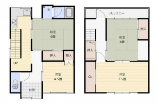 豊中市大黒町２丁目の一戸建ての画像