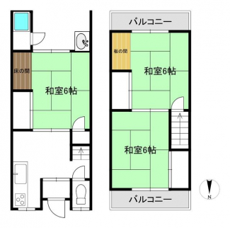 京都市伏見区竹田七瀬川町　テラスハウスの画像