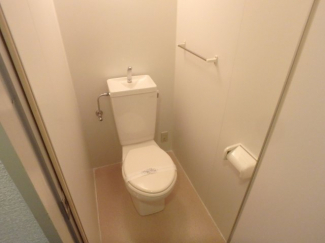 落ち着いた色調のトイレです