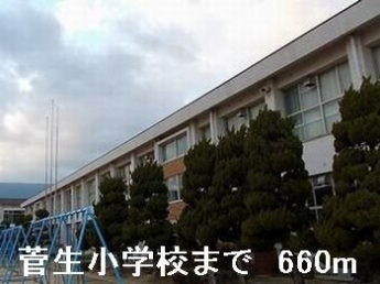 菅生小学校まで660m