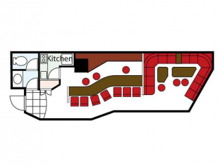 スナック用店舗！！　カウンター：７席　ボックス：１２席