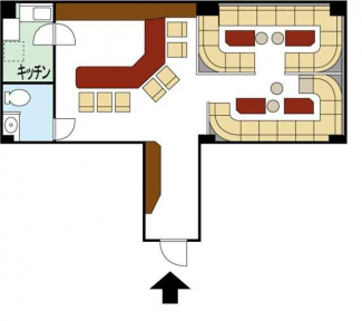 スナック用店舗！！　カウンター：７席　ボックス：２５席