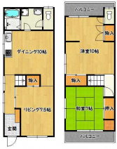 神戸市兵庫区湊川町３丁目のテラスの画像