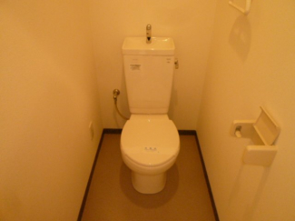 落ち着いた色調のトイレです