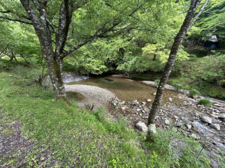 目の前に川があります。