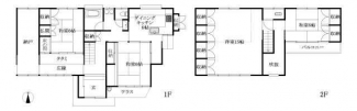 木造戸建ての間取りです。