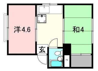 １ＤＫのお部屋です。