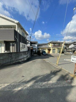西面道路です。