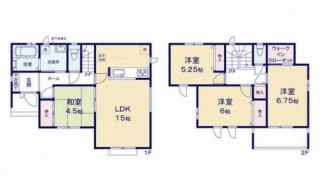 Ｅ号棟、間取図