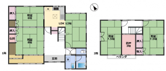 全居室6帖以上の広さの4SLDKの間取り