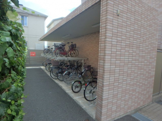 駐輪場です