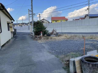 西側私道北向き