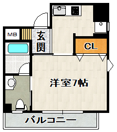 南向きのお部屋です