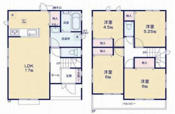 Ｄ号棟、間取図