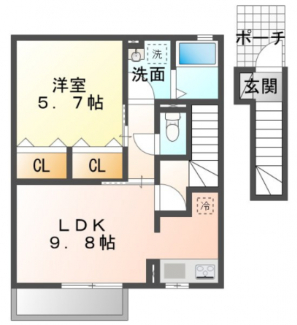 間取り反転です。