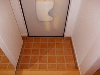 落ち着いた玄関です