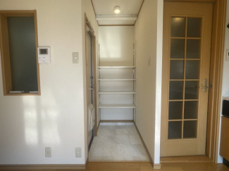 シンプルで使いやすい玄関です