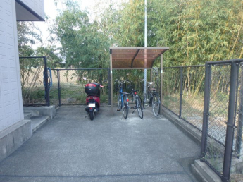 バイク置場あります