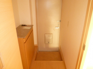 落ち着いた玄関です