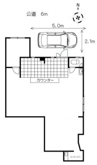 広々道路に面しております。
