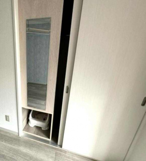 猫ちゃん用収納スペース！おトイレ以外の収納にもできます。