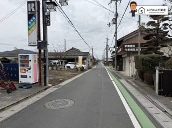 前面道路です。