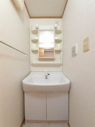 忙しい朝には欠かせない洗面所です