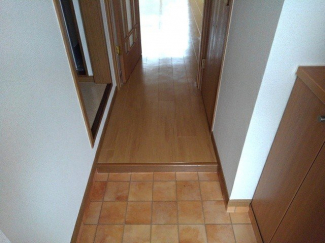 落ち着いた玄関です
