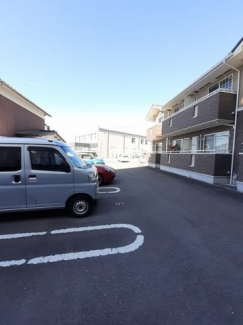 駐車場に車を止められます