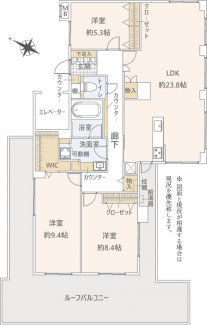 ルーフバルコニーが楽しいですね！