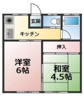 東温市横河原のアパートの画像