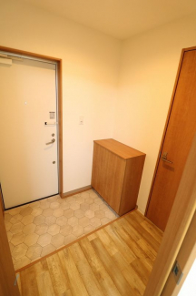 下駄箱付なのでくつもたくさん収納できる