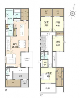 参考プラン図　※建築条件はございません。買主様のご希望のハウ