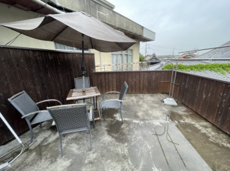 屋上です