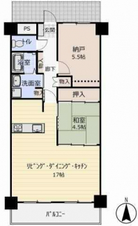 南側和室をLDKと一体とし、17帖の広々としたLDKにリフォ