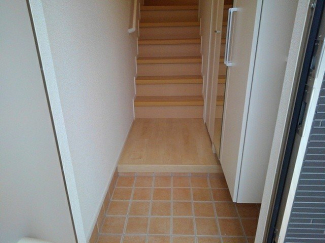 シンプルで使いやすい玄関です