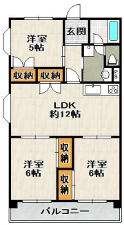 各部屋収納たっぷりの３ＬＤＫ