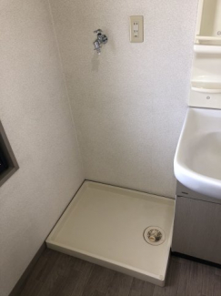 洗濯機置場です
