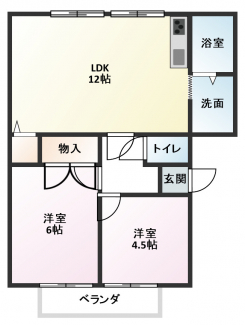 使いやすい２LDK
