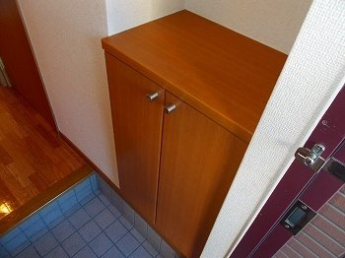 明るい玄関です