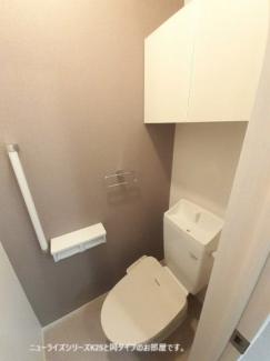 コンパクトで使いやすいトイレです
