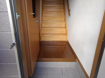 ゆったりとした玄関です