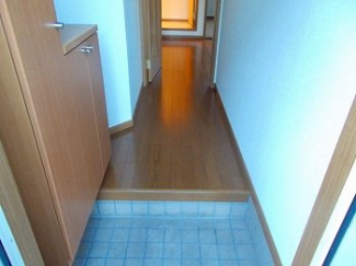 落ち着いた玄関です
