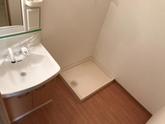 ドラム式も置ける広さの洗面所