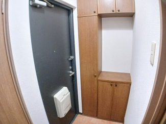 落ち着いた玄関です