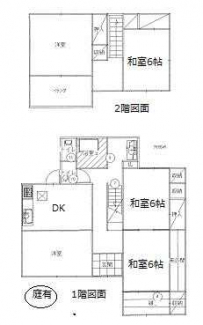 ５ＤＫ　ＤＫ８．７　　和６　和６　和６　洋８　居間８．７