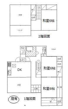５ＤＫ　ＤＫ８．７　　和６　和６　和６　洋８　居間８．７
